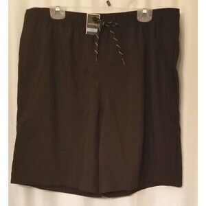 Men's Activewear Shorts NEW Tag Black Elastic Waist Drawstring Pockets SIZE XXL